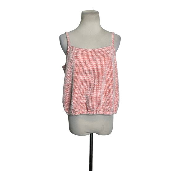 Loft orange textured fabric cami tank top size M - Picture 10 of 10